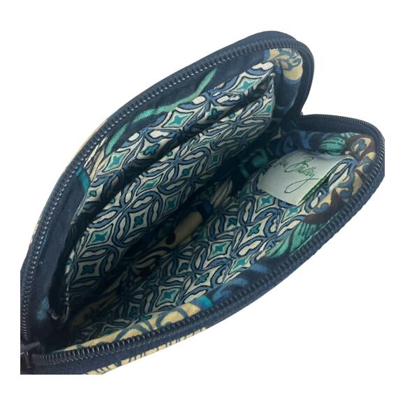 Vera Bradley Mod Floral Blue Wristlet - Picture 3 of 4